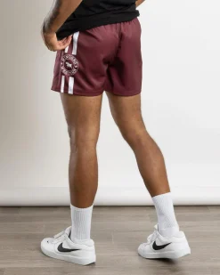 Shorts & Bottoms*Ringers Western Ringers Footy Shorts Burgundy
