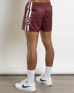 Shorts & Bottoms*Ringers Western Ringers Footy Shorts Burgundy