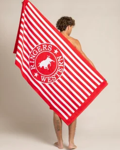Hot Ringers Stripe Towel Beach Accessories & Towels