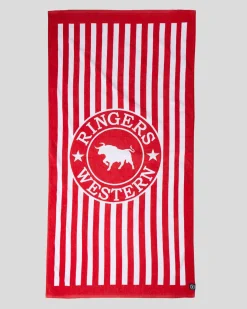 Hot Ringers Stripe Towel Beach Accessories & Towels