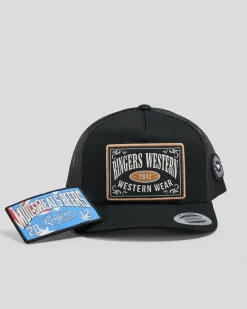 Headwear*Ringers Western Switcheroo Trucker Cap Black