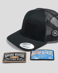 Headwear*Ringers Western Switcheroo Trucker Cap Black