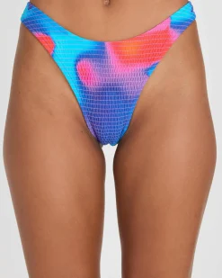 Rio Shirred High Cut Bikini Bottom Women Bikinis