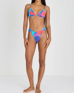 Bikinis*Topanga Rio Shirred Triangle Bikini Top Multi