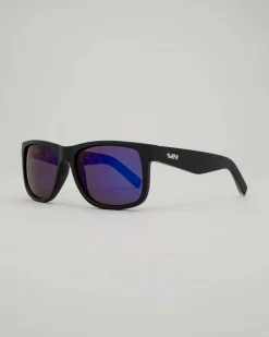 Sunglasses*Sin Eyewear Riot Sunglasses Matte Raven/blue Flash