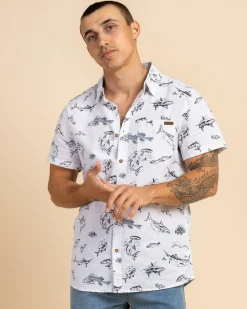 Sale Riptide Short Sleeve Shirt Tops & T-Shirts|Linen Blend