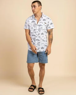 Sale Riptide Short Sleeve Shirt Tops & T-Shirts|Linen Blend