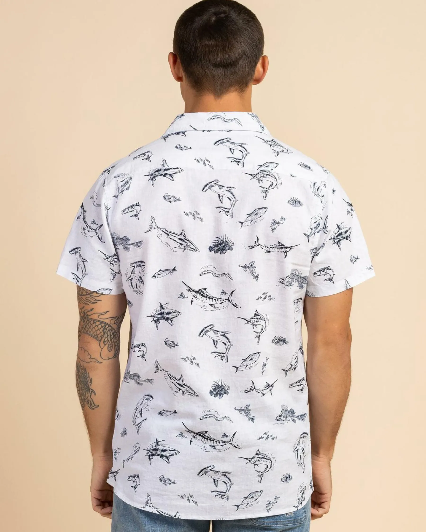 Sale Riptide Short Sleeve Shirt Tops & T-Shirts|Linen Blend