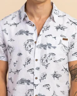 Sale Riptide Short Sleeve Shirt Tops & T-Shirts|Linen Blend