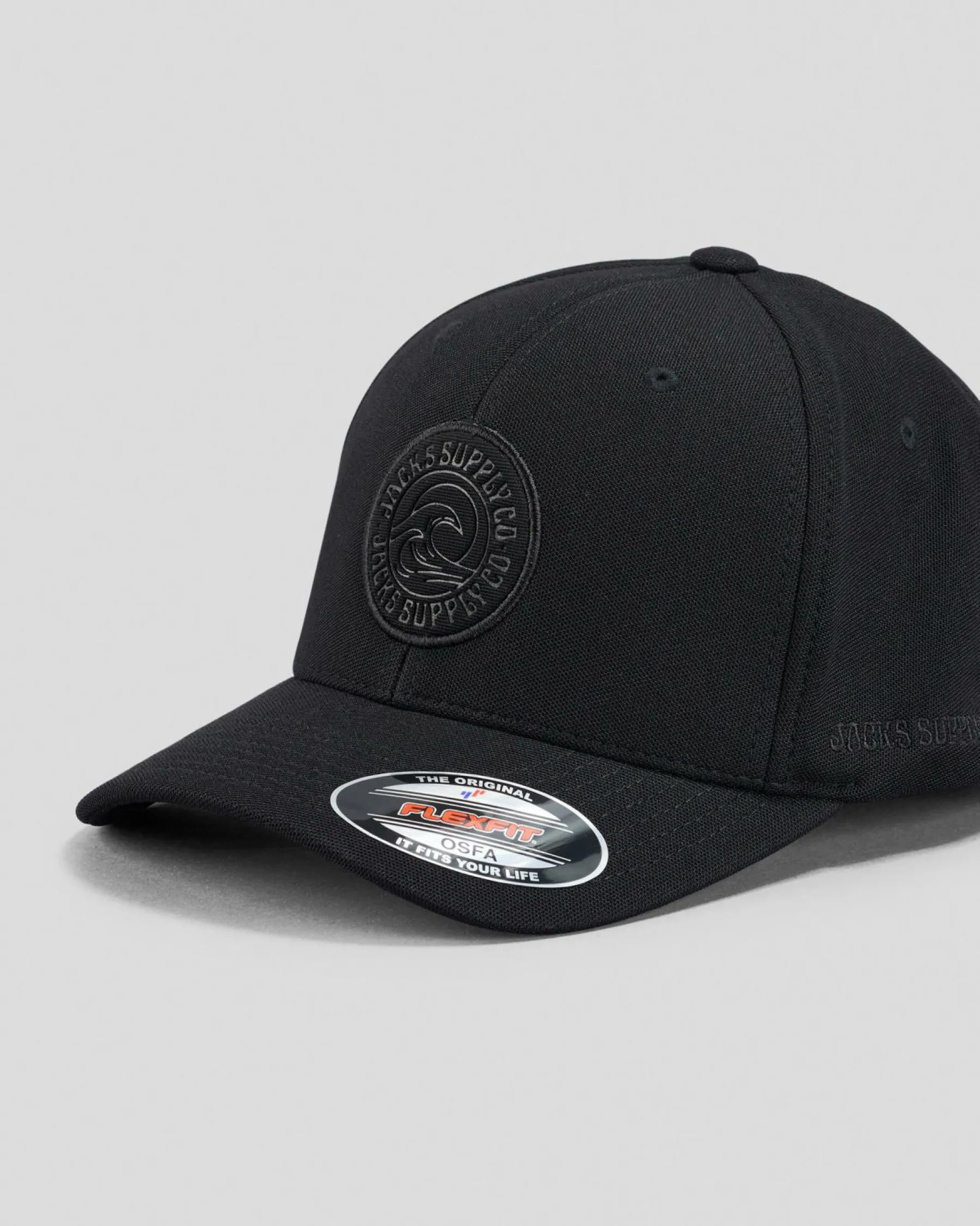 Headwear*Jacks Rise Flexfit Cap Black