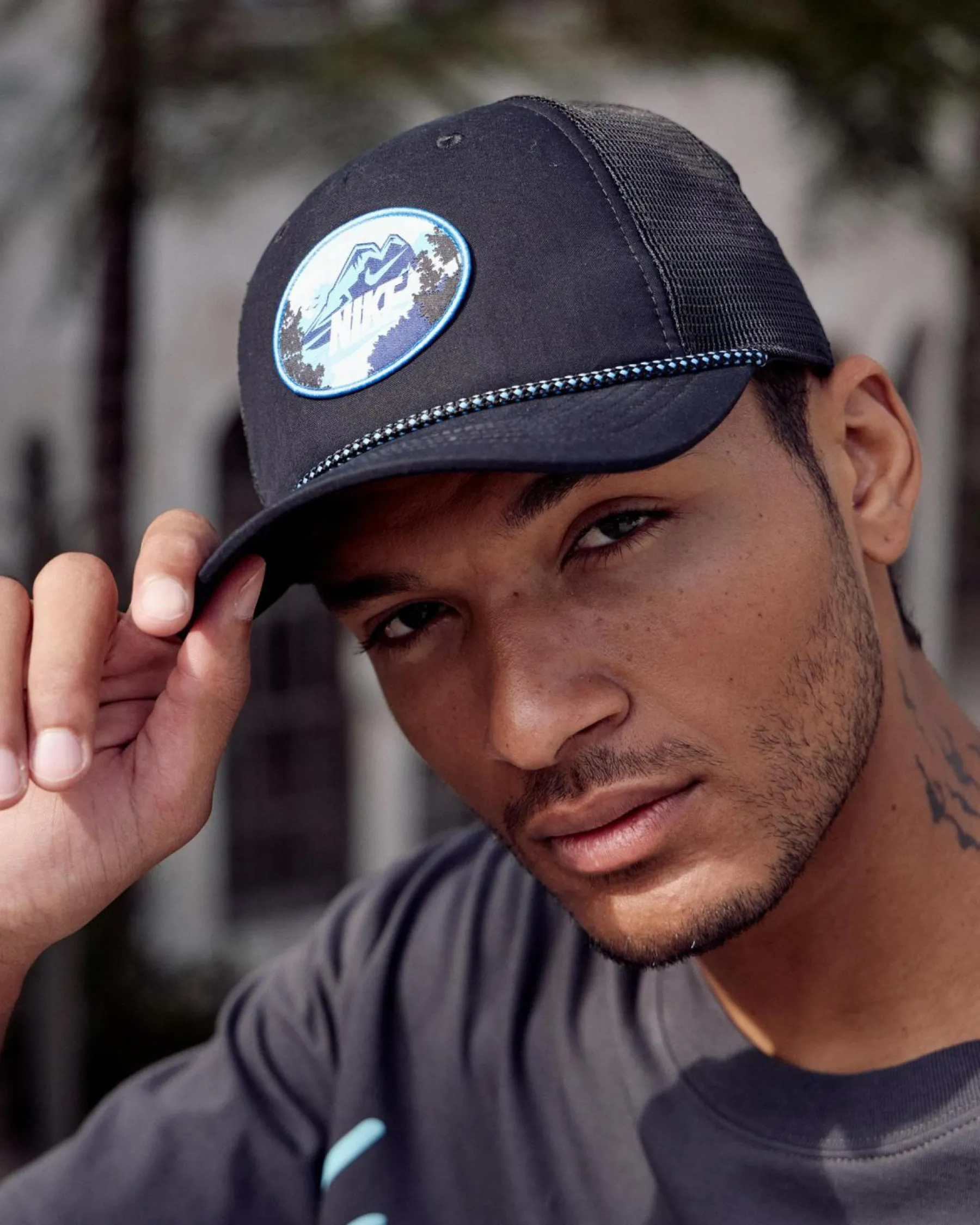 Headwear*Nike Rise Trucker Cap Black/university Blue