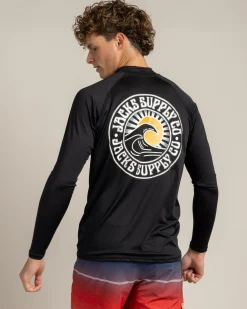 Hot Rising Sun Long Sleeve Rash Vest Rashies