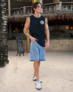Tops & T-Shirts*Jacks Rising Sun Muscle Tank Black