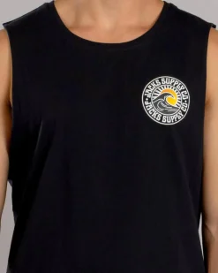 Tops & T-Shirts*Jacks Rising Sun Muscle Tank Black