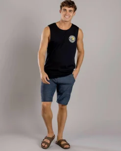 Tops & T-Shirts*Jacks Rising Sun Muscle Tank Black