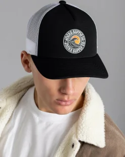 Headwear*Jacks Rising Trucker Cap Black/white