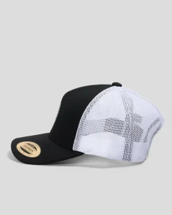 Headwear*Jacks Rising Trucker Cap Black/white