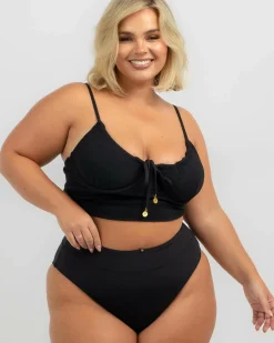 Bikinis*Kaiami Rita High Waisted Bikini Bottom Black