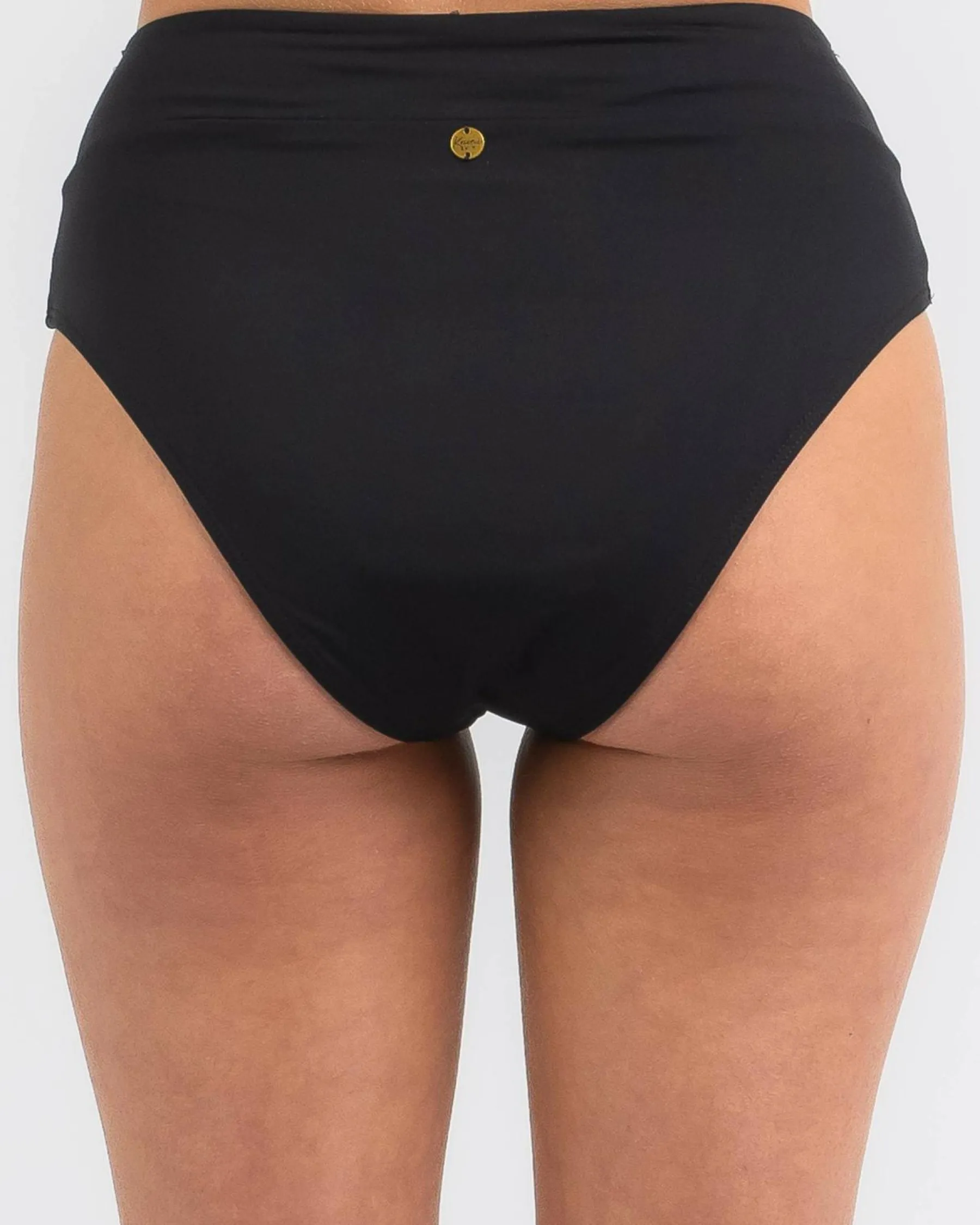 Bikinis*Kaiami Rita High Waisted Bikini Bottom Black
