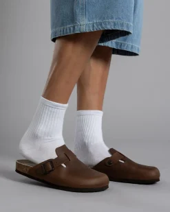 Flip Flops & Sandals*GENUINS Riva Apure Clogs Brown