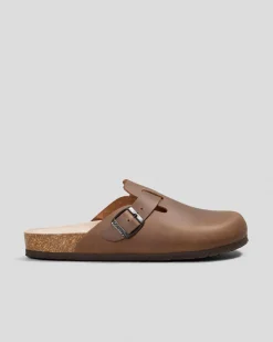 Flip Flops & Sandals*GENUINS Riva Apure Clogs Brown