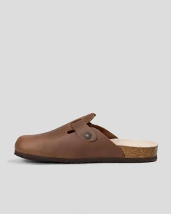 Flip Flops & Sandals*GENUINS Riva Apure Clogs Brown