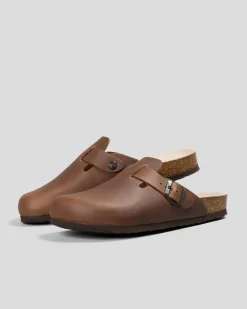 Flip Flops & Sandals*GENUINS Riva Apure Clogs Brown