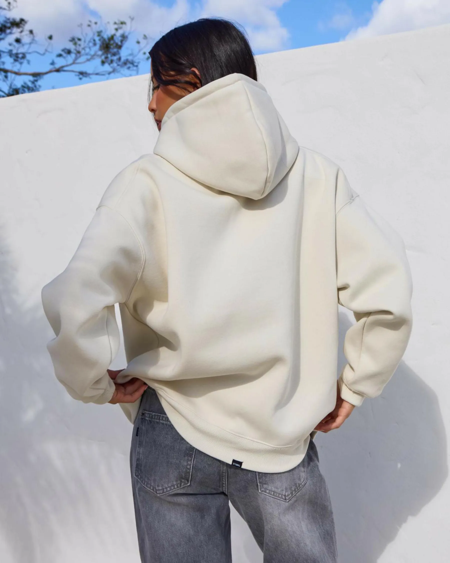 Jumpers & Hoodies*Thrills Road To Paradise Cocoon Hoodie Heritage White