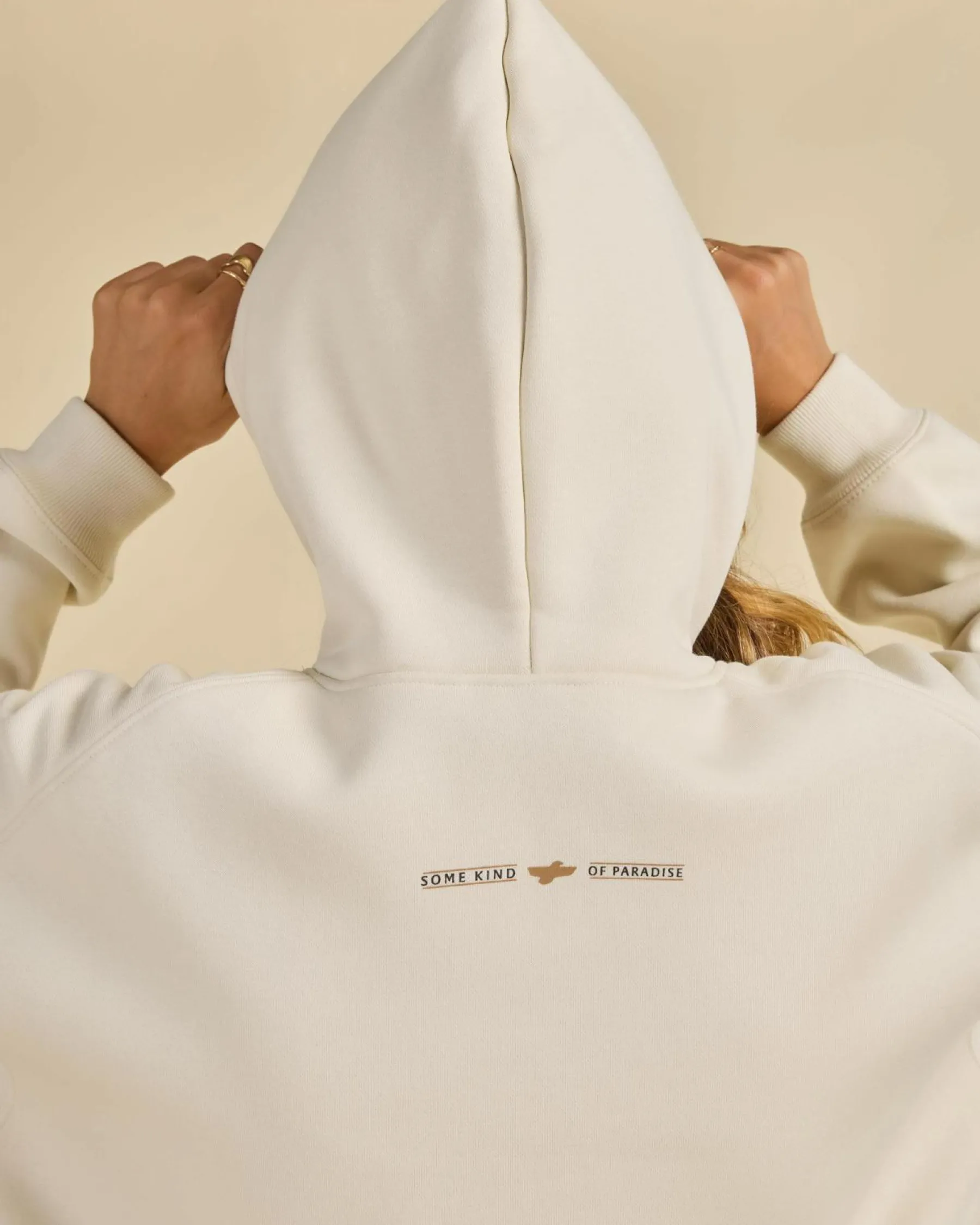 Jumpers & Hoodies*Thrills Road To Paradise Cocoon Hoodie Heritage White