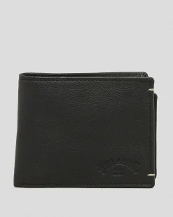 Wallets*Billabong Rockaway 2 in 1 Wallet Black