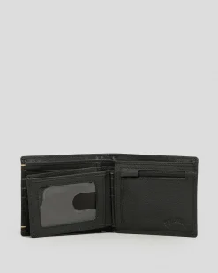 Wallets*Billabong Rockaway 2 in 1 Wallet Black