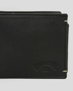 Wallets*Billabong Rockaway 2 in 1 Wallet Black