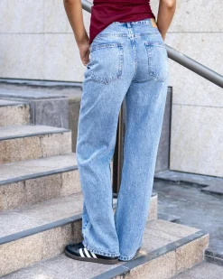 Denim|Bottoms*DESU Rocker Straight Leg Jeans Vintage Mid Blue