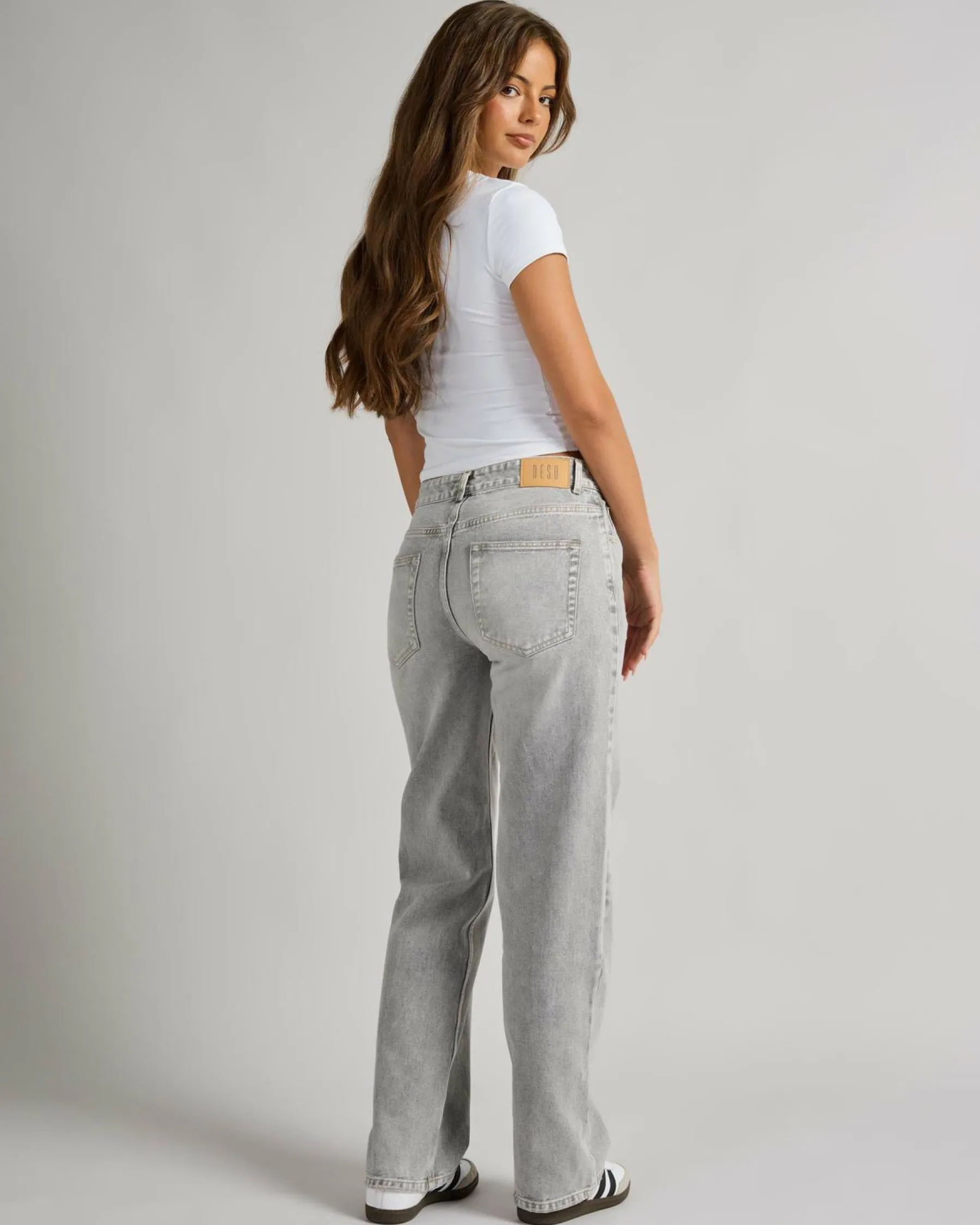 Denim|Bottoms*DESU Rocker Straight Leg Jeans Blasted Grey