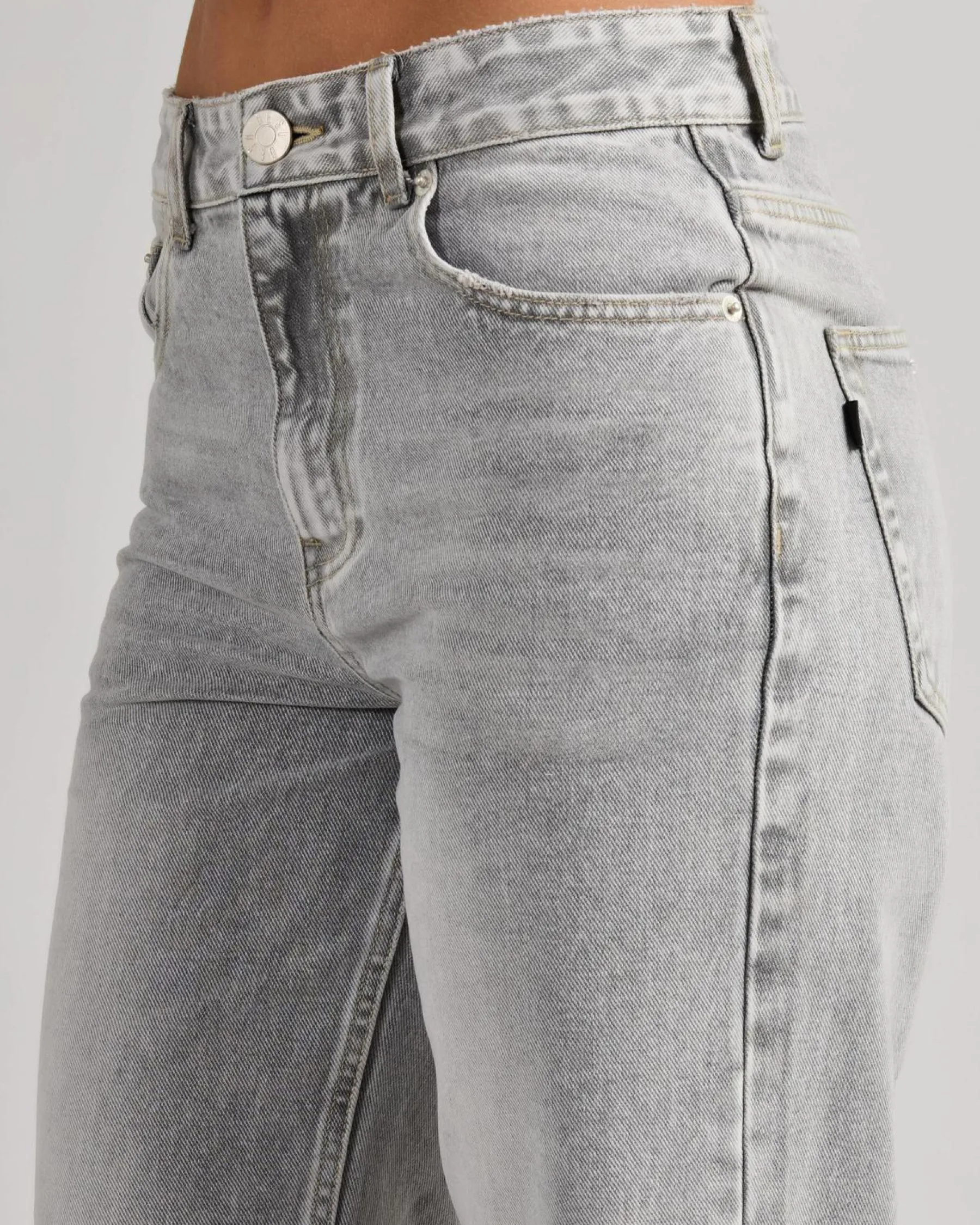Denim|Bottoms*DESU Rocker Straight Leg Jeans Blasted Grey