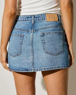 Denim|Bottoms*DESU Romy Denim Skirt Blasted Garage