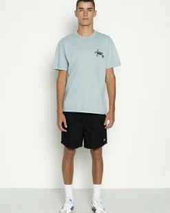 Tops & T-Shirts*S-Double Roots Dot T-Shirt Washed Steel