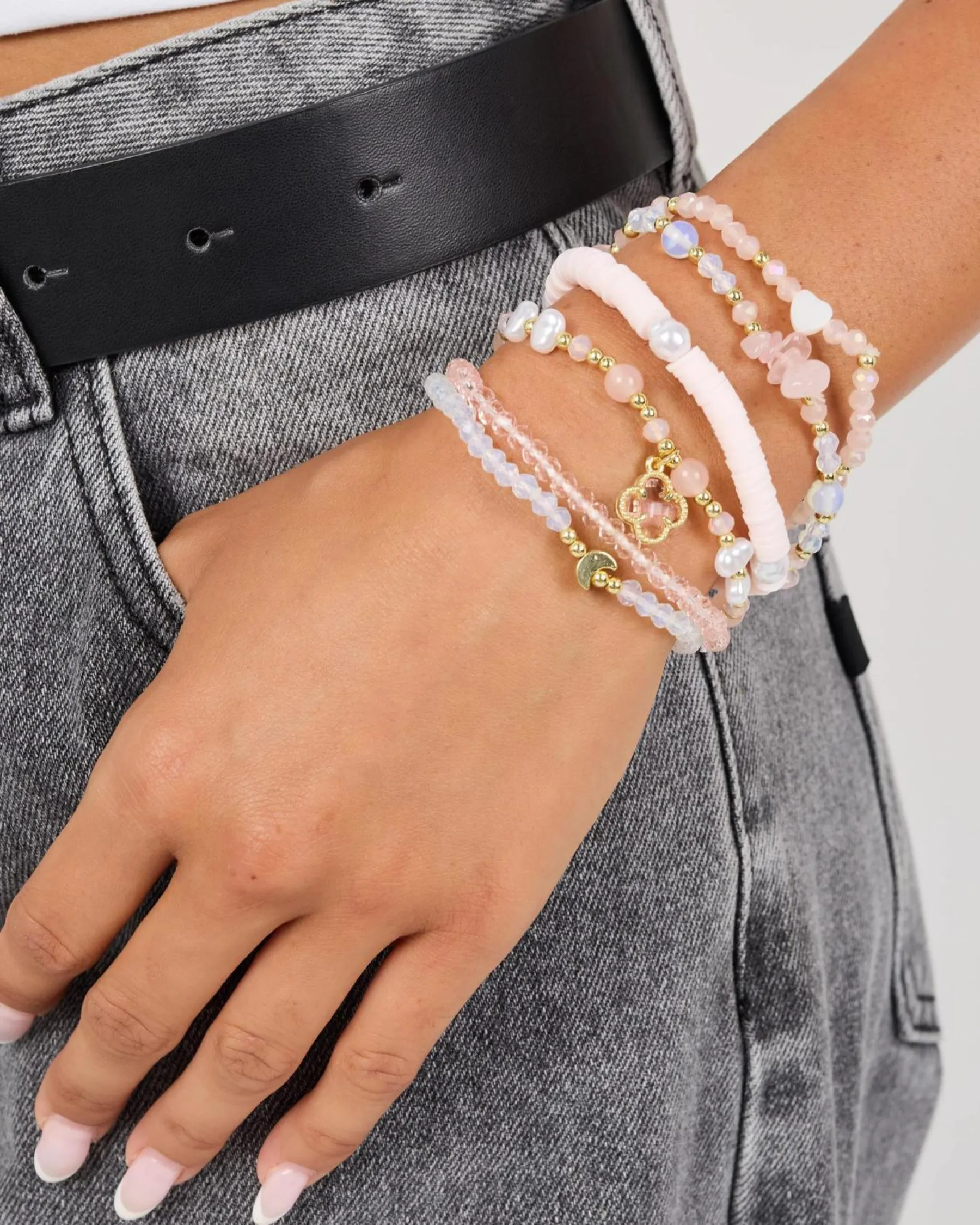 Jewelry|Jewelry*Karyn In LA Rosalie Wristband Pack Pink