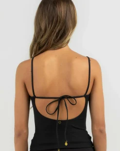 Bikinis*Kaiami Rosalind Tankini Top Black