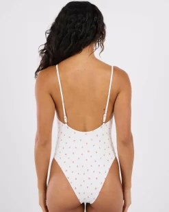 One Pieces*RVCA Rose Bud One Piece Swimsuit Whisper White