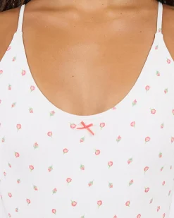 One Pieces*RVCA Rose Bud One Piece Swimsuit Whisper White