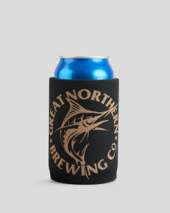 Gifts & Novelty*Great Northern Rough Cut Stubby Cooler Black