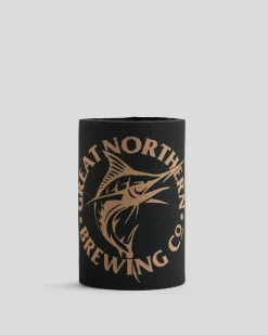 Gifts & Novelty*Great Northern Rough Cut Stubby Cooler Black