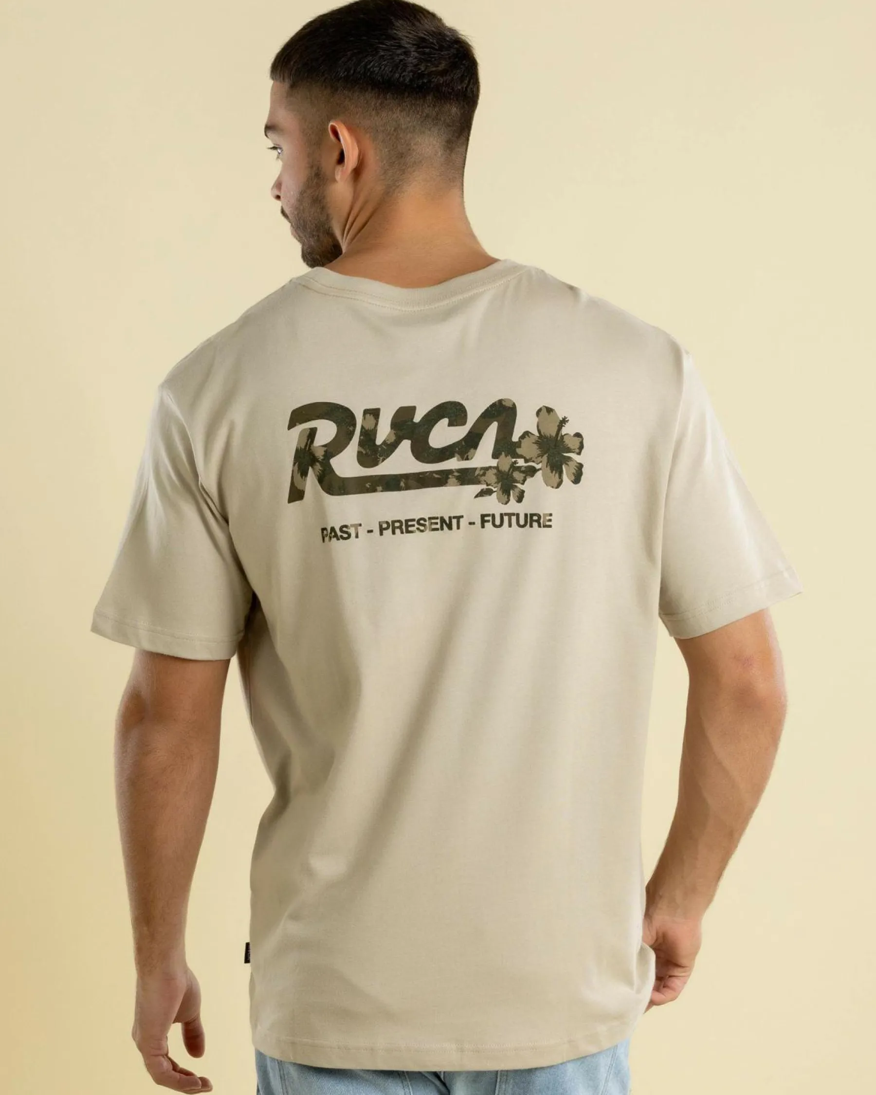 Tops & T-Shirts*RVCA Rover T-Shirt Light Khaki