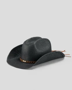 Headwear*Mooloola Ruby Cowgirl Hat Black