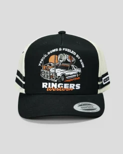 Headwear*Ringers Western Rum Runner Trucker Cap Black
