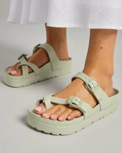 Sandals*Ava And Ever Rumer Slide Sandals Sage