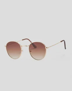 Sunglasses*Indie Eyewear Rylee Sunglasses Gold/gd Brn
