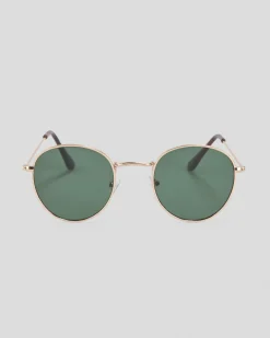 Sunglasses*Indie Eyewear Rylee Sunglasses Gold/green