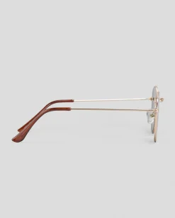 Sunglasses*Indie Eyewear Rylee Sunglasses Gold/green